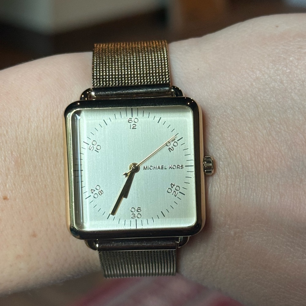 RARE Michael Kors Gold Square Smartwatch